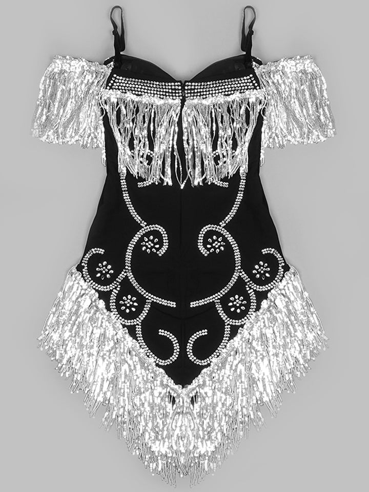 MEHANE Tassel Mini Dress