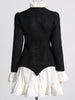 SANE Tweed Dress & Skirt Set in Black