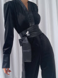 Black Velvet Jumpsuit