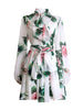 MARCELLE Floral Chiffon Mini Dress