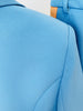 PETELE Blazer & Pants Set in Blue & Orange
