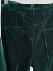 HINIYA Velvet Blazer & Flared Pants Set in Green