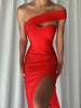 ALAMOSA One-Shoulder Bodycon Dress