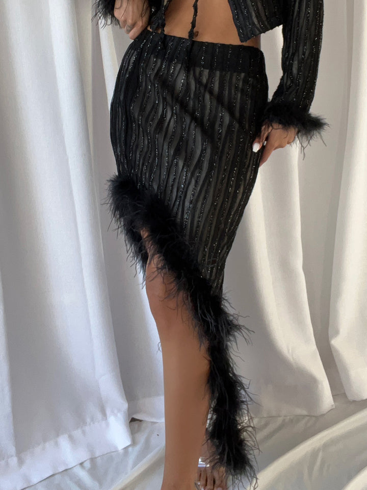 SIA Feathers Skirt