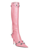 Pointed Toe Mid-Calf Boots