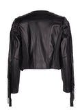 ANGE Fringed Leather Jacket