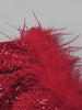 RETA Feathers & Sequins Mini Dress