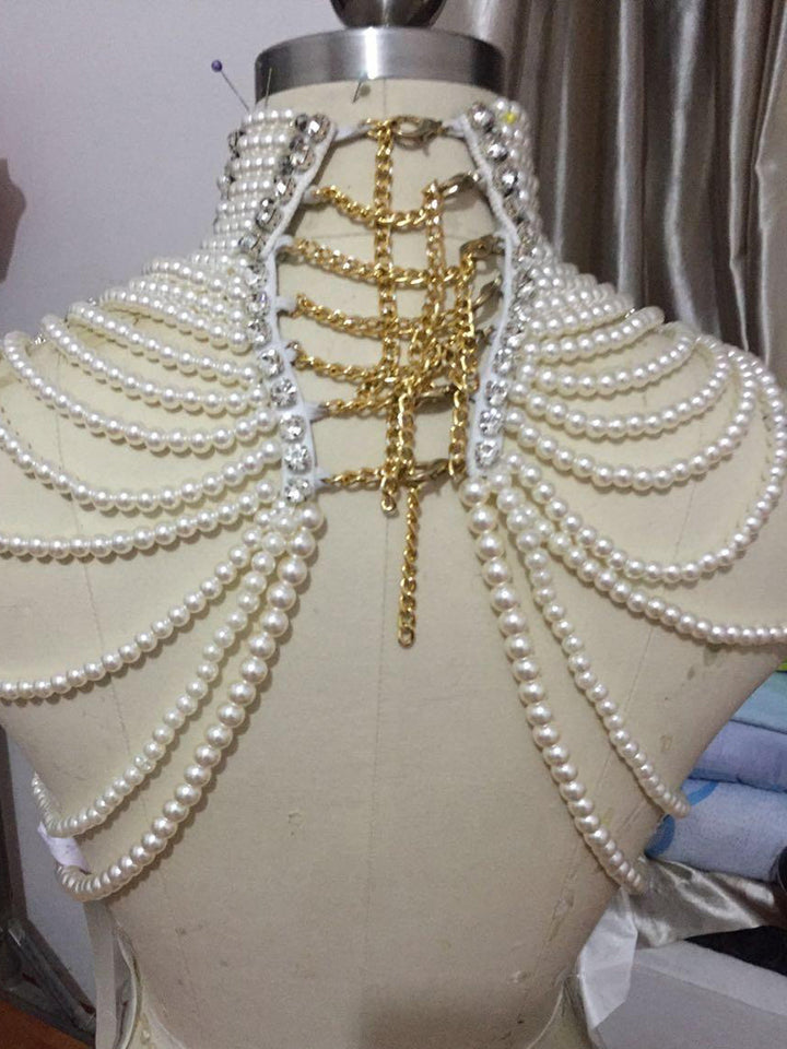 ALTHAIA Pearl Chain Top