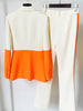 PETELE Blazer & Pants Set In Orange