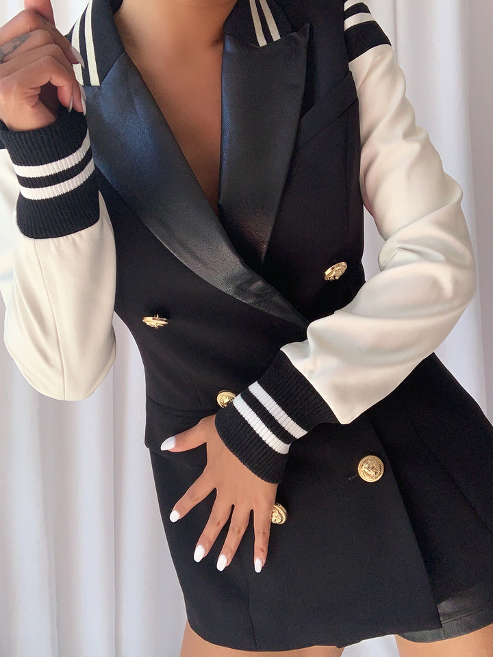 Fitted Stripe Detail Jacket