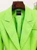 NAOMA Blazer & Flared Pants Set in Neon Green