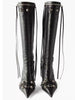 Pointed Toe Mid-Calf Boots