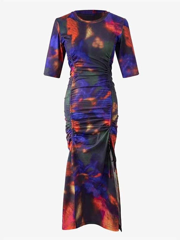 NAMA Tie Dye Drawstring Dress