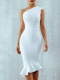 EILEEN Bandage Dress in White