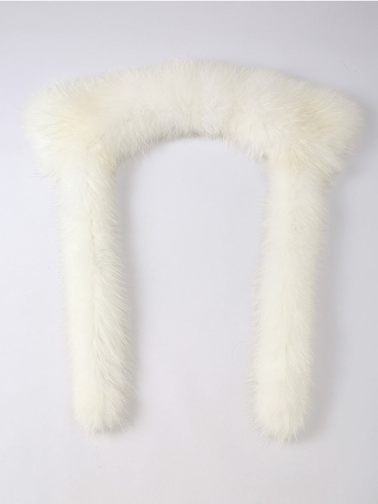 Fur Trim Puffer Jacket in Tan & White – ZCRAVE