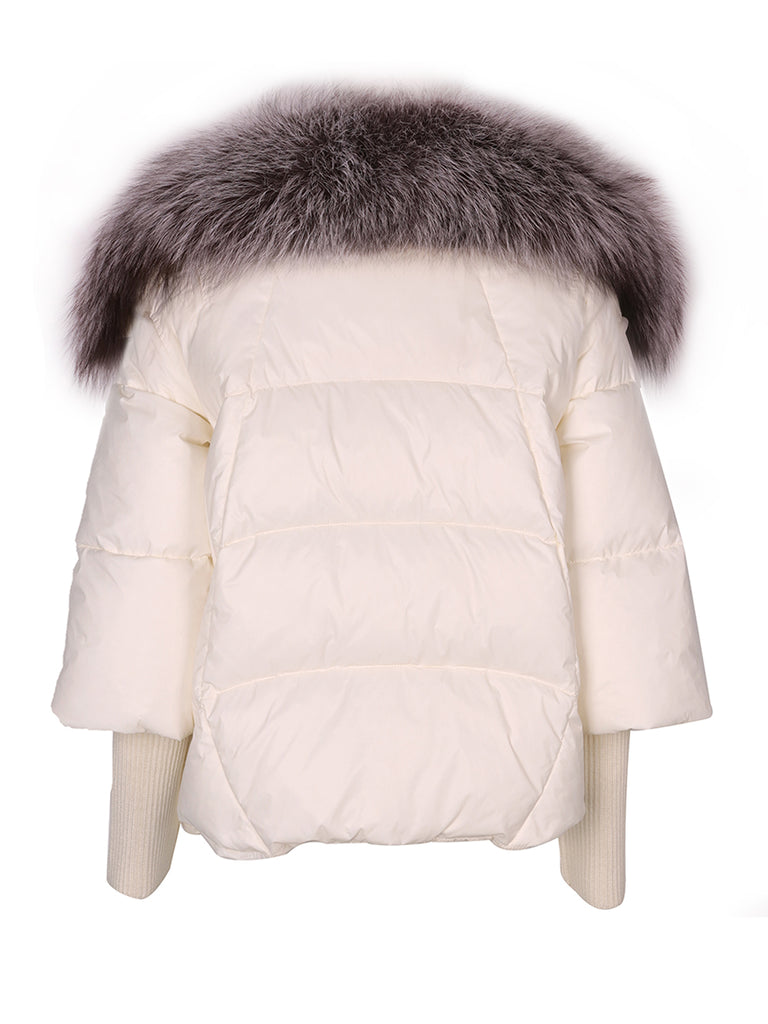 Michael Michael Kors Women's Faux Fur Hooded Puffer Scuba Belted Coat Jacket  Blush - S - Walmart.com
