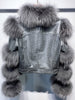 LITALY Fur Trim Leather Jacket