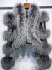 LITALY Fur Trim Leather Jacket
