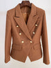 Double Breasted Blazer in Brown