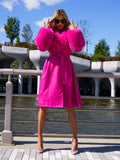 LADY PINK Fur Foxy Leather Coat