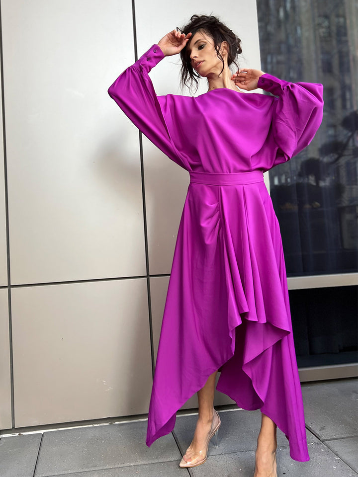 SULLIVAN Top & Skirt Set in Purple