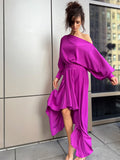 SULLIVAN Top & Skirt Set in Purple