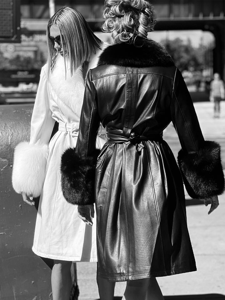 ANN Fur Foxy Leather Coat
