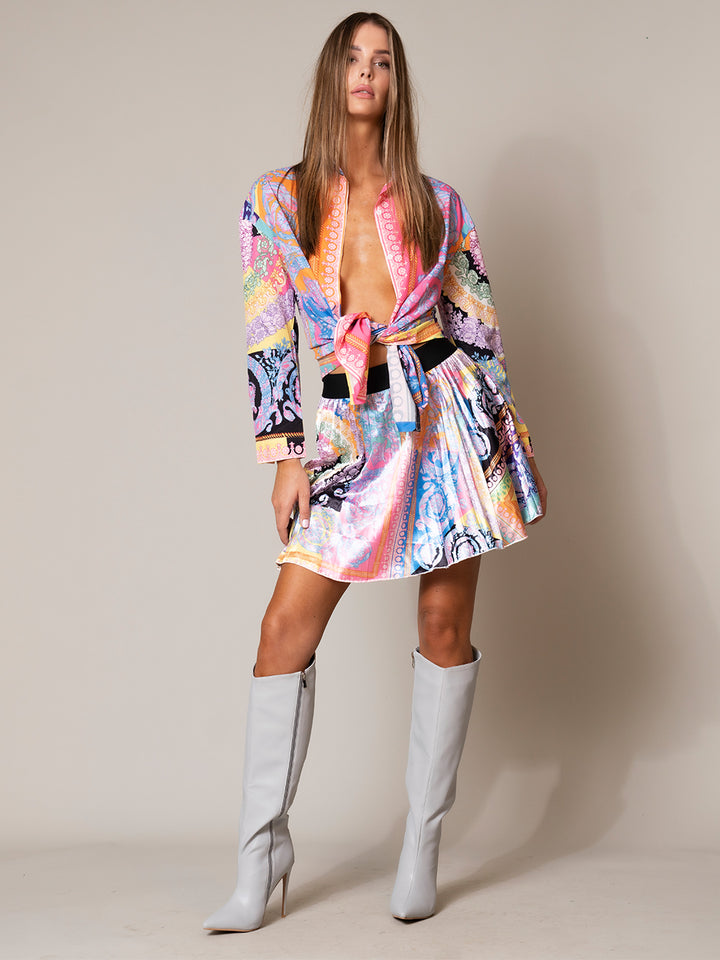 ESSEX Blouse & Mini Skirt Set