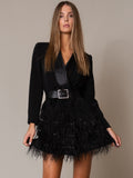 FIFTH AVE Feathers Dress