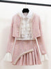 LE'ROSE Jacket & Skirt Set in Pink