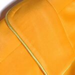 Tasseled Satin Blazer + Pants in Gold - Image 12
