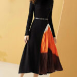 NADELLE knitting Pleated Dress - Image 3