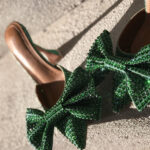 Pointed Toe Bow High Heels Pumps - Image 15