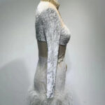 OPERA Sequins & Feathers Mini Dress - Image 10