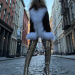 CHOOPIE Suede Shearling Fringed Jacket - Image 8