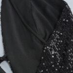 NIKA Sequin Mini Dress in Black - Image 8
