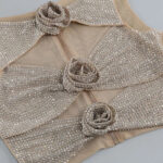 LINNE Cutout Top & Skirt Set in Silver - Image 7