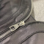 ZIGI Zip Front Cropped Leather Top - Image 3