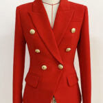 Double Breasted Red Blazer - Image 4