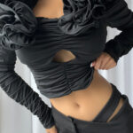CORDOVA Crop Top in Black
