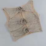 LINNE Cutout Top & Skirt Set in Silver - Image 6