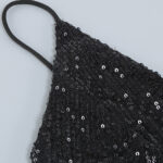 NIKA Sequin Mini Dress in Black - Image 11