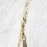 MAGLINA Feather Top & Sequins Skirt Set in White - Image 11
