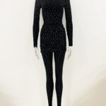 ORNE Bodysuit, Leggings & Skirt Set in Black - Image 9