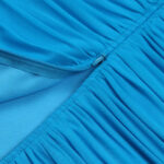ELKE Strapless Ruched Midi Dress in Lycra - Image 7