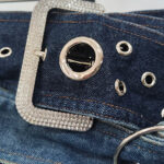 FIBIA Belts Denim Mini Skirt - Image 9