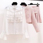 LE'ROSE Jacket & Skirt Set in Pink - Image 5