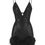 NIKA Sequin Mini Dress in Black