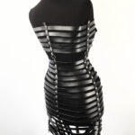 FIBBIA Buckle Belts Dress in Black - Image 5