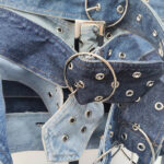 FIBIA Belts Denim Mini Skirt - Image 11